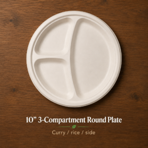 Compartment Round Plates